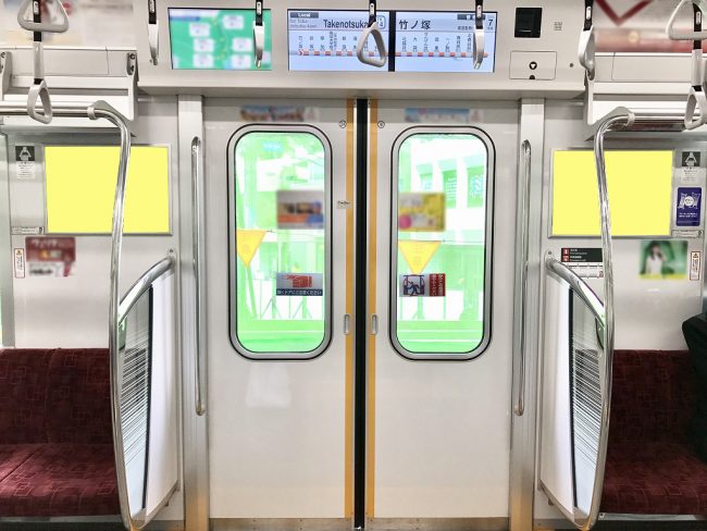 【電車広告】東武 半蔵門線直通 ツインポスターDUET［ドア横ポスター］ 7日間