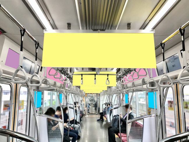 【電車広告】東武 日比谷線直通 トレインビジョン+オールジャック 15日間（15秒）