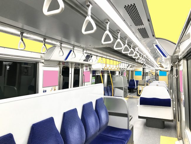 【電車広告】東京モノレール 企画電車B 1ヶ月間（中づり・ドア横・まど上）