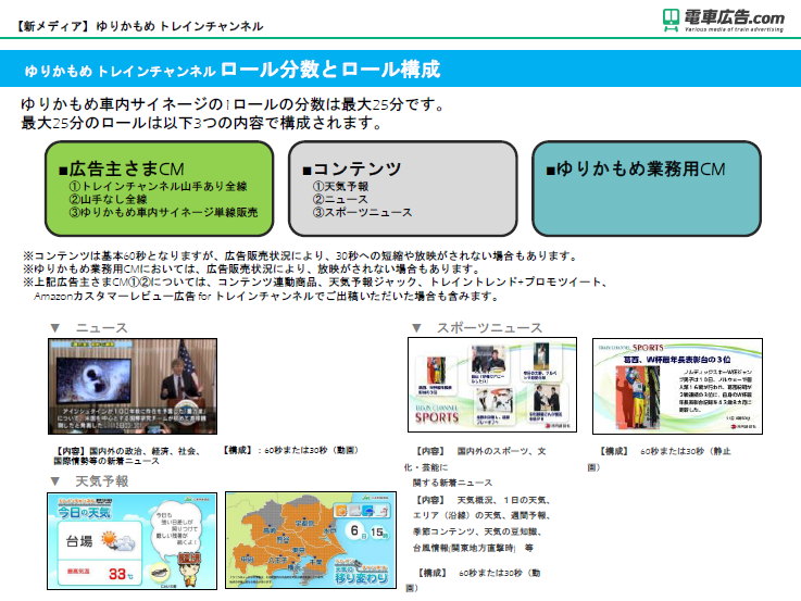 ゆりかもめ 新電車内ビジョン広告2