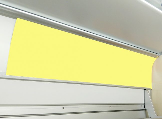 【電車広告】Osaka Metro 四つ橋線 まど上ポスター（コーナー部）ワイド 1ヶ月間