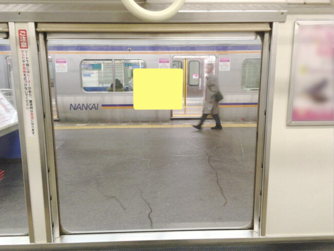 【電車広告】南海 全線 窓ステッカー（両面）1ヶ月間