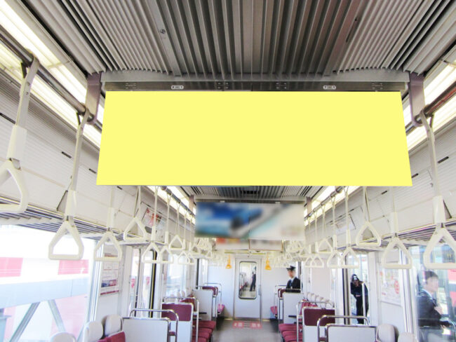 【電車広告】近鉄 大阪・奈良線エリア 中づりポスター ワイドサイズ（1車2枚掲載）7日間