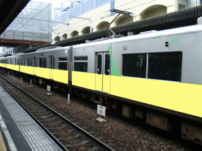 【電車広告】名鉄 豊田線 ラッピング電車 28日間