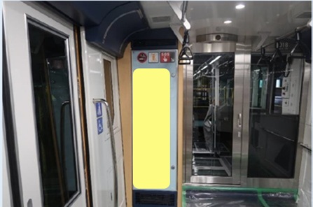 千葉モノレール 運転台機器箱枠［ステッカー広告］ 1年間